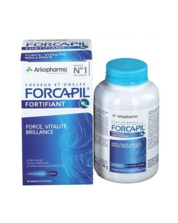 Forcapil Fortifiant Cheveux et Ongles 180 Gélules en ligne maroc market para parapharmacie en ligne tanger maroc