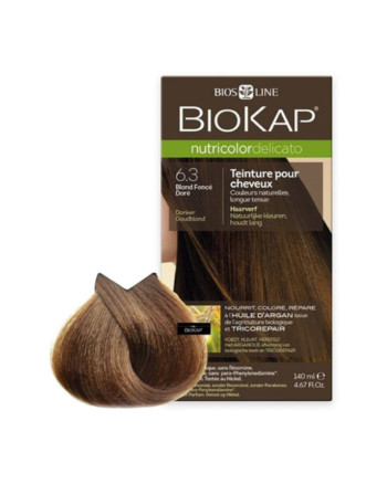 Biokap nutricolor colorations naturelles 6.3 blond foncé doré en ligne maroc market para parapharmacie en ligne maroc