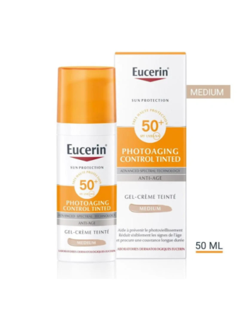 EUCERIN Sun Gel-Crème Teinté Photoaging Control Tinted SPF 50+ Medium 50ML