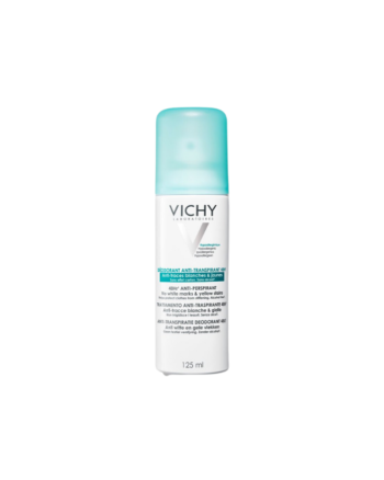 Vichy déodorant anti-transpirant 48h Anti-traces jaunes et blanches Aérosol 125 ml