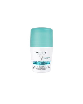 Vichy déodorant Traitement anti-transpirant 48h Anti-traces jaunes et blanches 50 ml