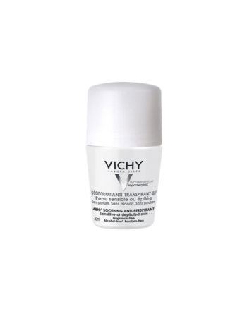 Vichy déodorant anti-transpirant 48h Bille Peau sensible ou épilée 50 ml