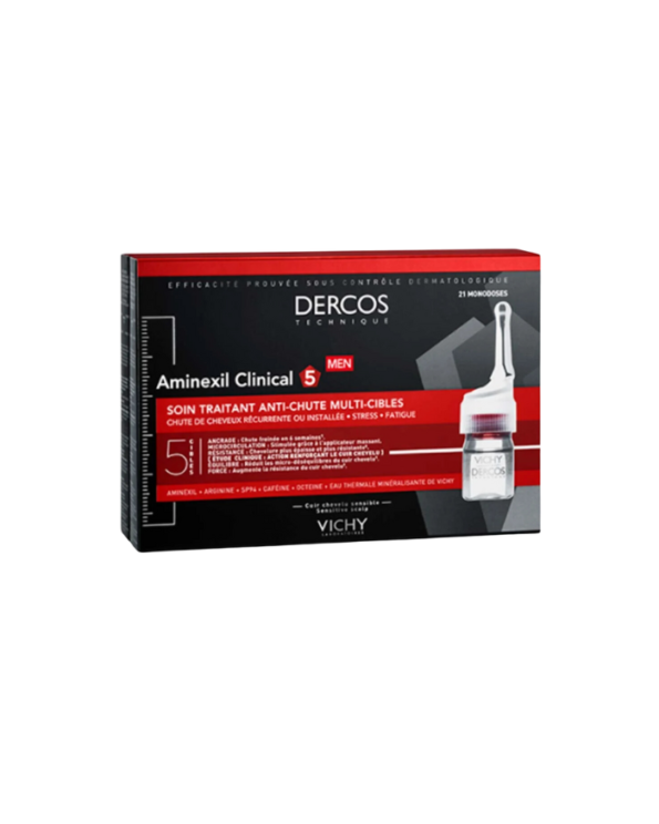 Vichy Dercos Aminexil Clinical 5 - Hommes- 6 ml x 21 monodoses