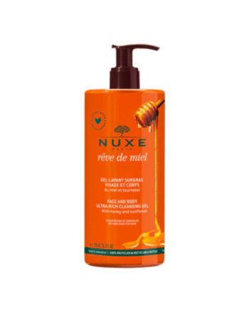 NUXE REVE DE MIEL Gel Lavant Surgras visage et corps 750ML
