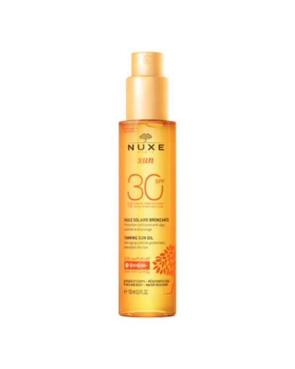 NUXE SUN Huile Solaire Bronzante SPF30 visage et corps 150ML