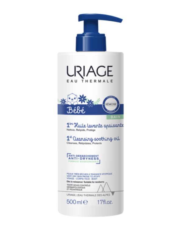 Uriage Soins Bébé 1er Huile lavante apaisante 500 ml