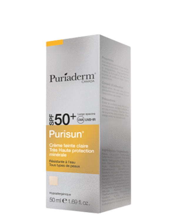 Puriaderm Purisun crème solaire teintée SPF 50+ 50ML