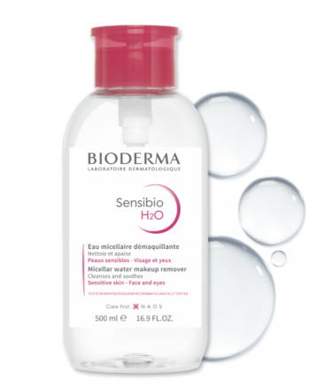 Bioderma Sensibio H2O Eau Micellaire démaquillante flacon pompe 500 ml
