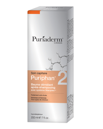 Puriaderm Puriphan Baume démêlant, après-shampooing, Hommes & Femmes Traitement anti-chute avec système Niaciple 200ML