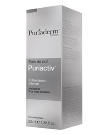 Puriaderm Puriactiv Soin éclaircissant de nuit intense Crème de nuit 30ML