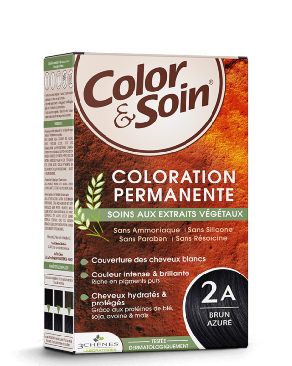 3 Chênes Color & Soin Coloration permanente 2A - Brun Azuré