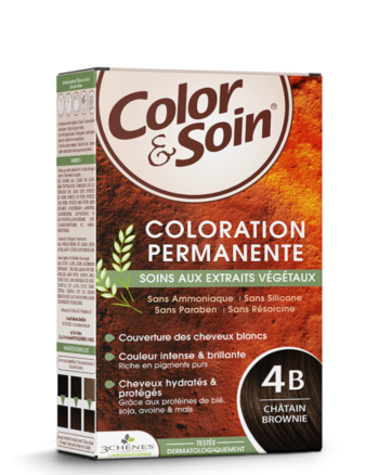 3 Chênes Color & Soin Coloration permanente 4B - Châtain Brownie