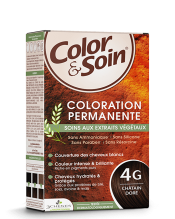 3 Chênes Color & Soin Coloration permanente 4G - Châtain Doré