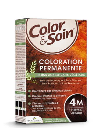 3 Chênes Color & Soin Coloration permanente 4M - Châtain Acajou