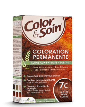 3 Chênes Color & Soin Coloration permanente 7C Blond Terre Cuivré