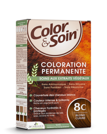 3 Chênes Color & Soin Coloration permanente 8C Blond Cuivré