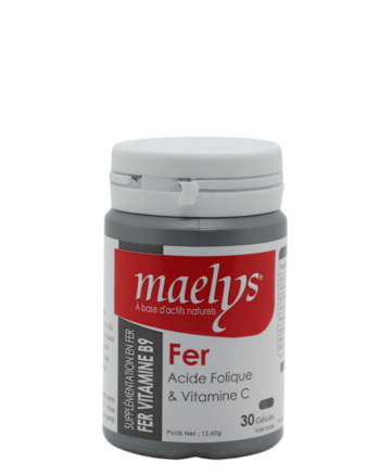 Maelys Fer Acide Folique Et Vitamine C 30 Gélules