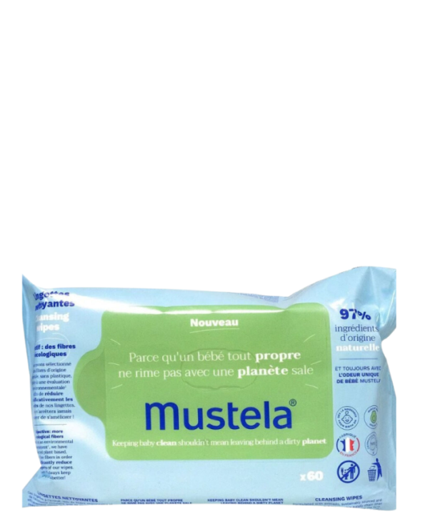 Mustela Lingettes Nettoyants 60 Unites