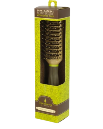 Macadamia Tunnel Vent Brush W/Boar Bristles