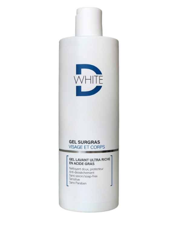 D-White Gel Douche Surgras - Tout Type De Peau 400ML