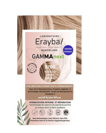 Erayba 8/00 Blond Clair Naturel Coloration Hydratante Permanente
